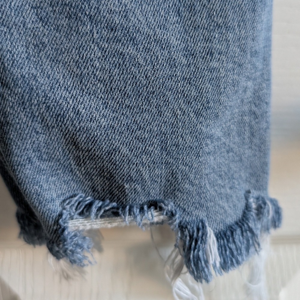 AGOLDE Nico High Rise Slim‎ Rooted Distressed Raw Hem Jeans Women's 32 - Picture 10 of 16